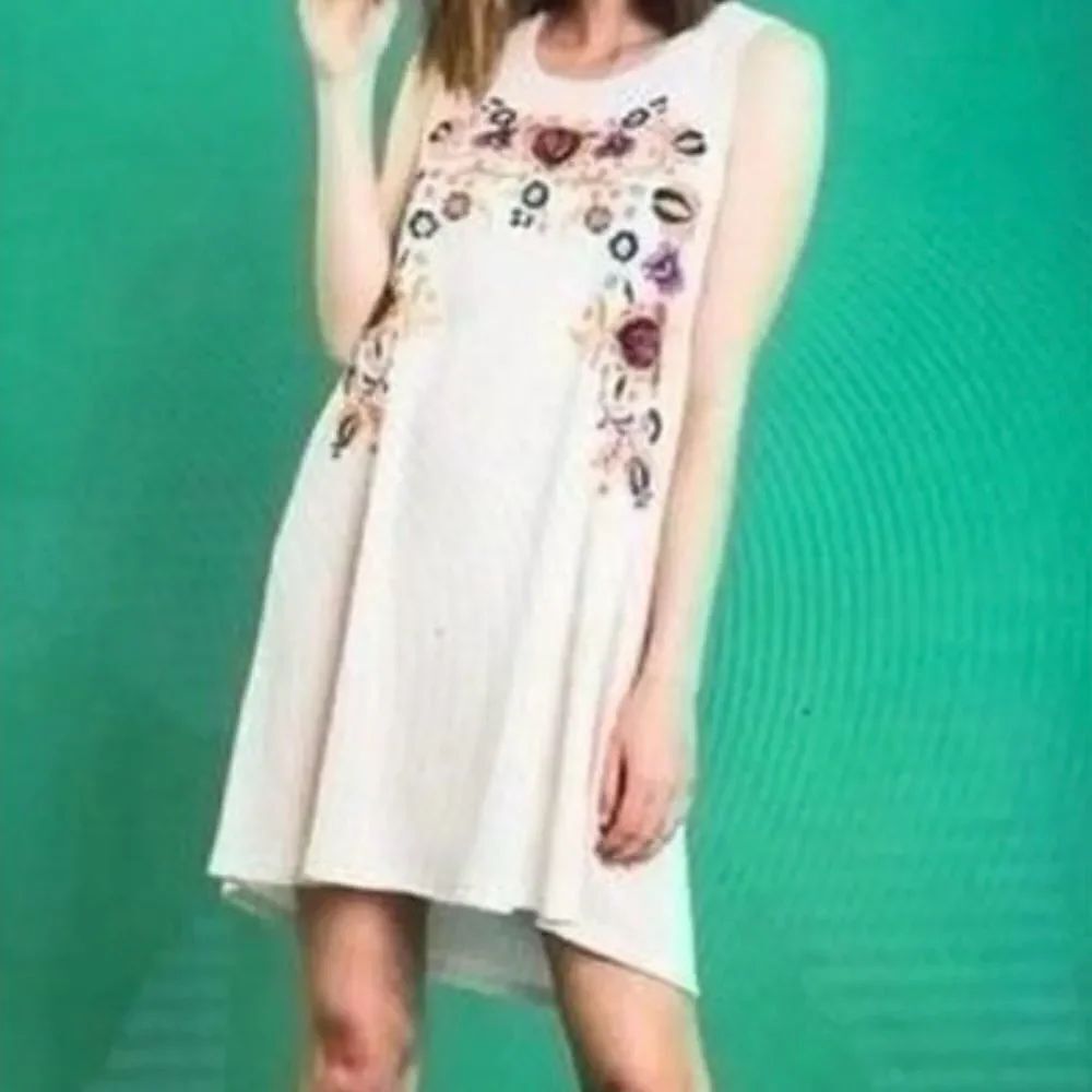 ❤️Umgee Waffle Knit Embroidered Dress